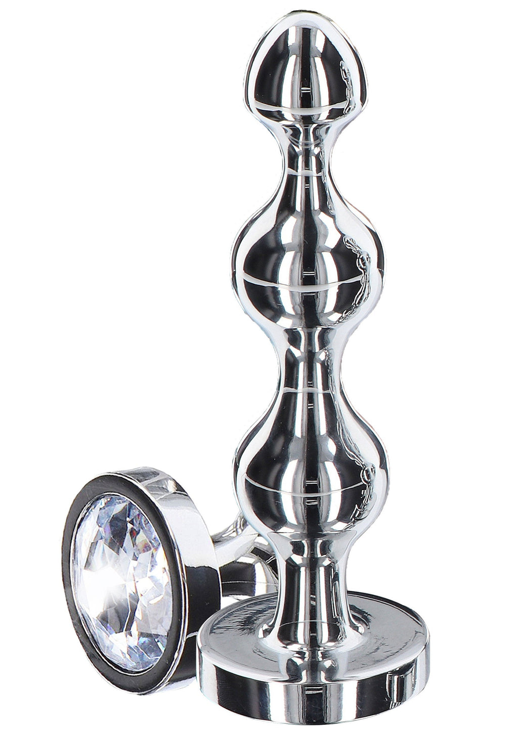 Perline diamantate a forma di stella grandi in argento