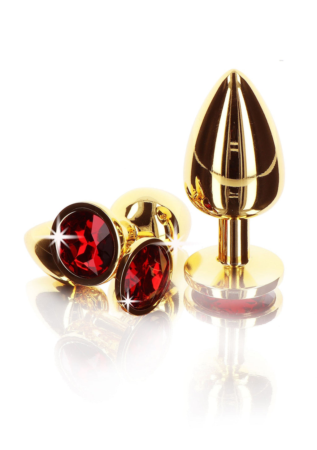 Plug anale con gioiello di diamante M oro