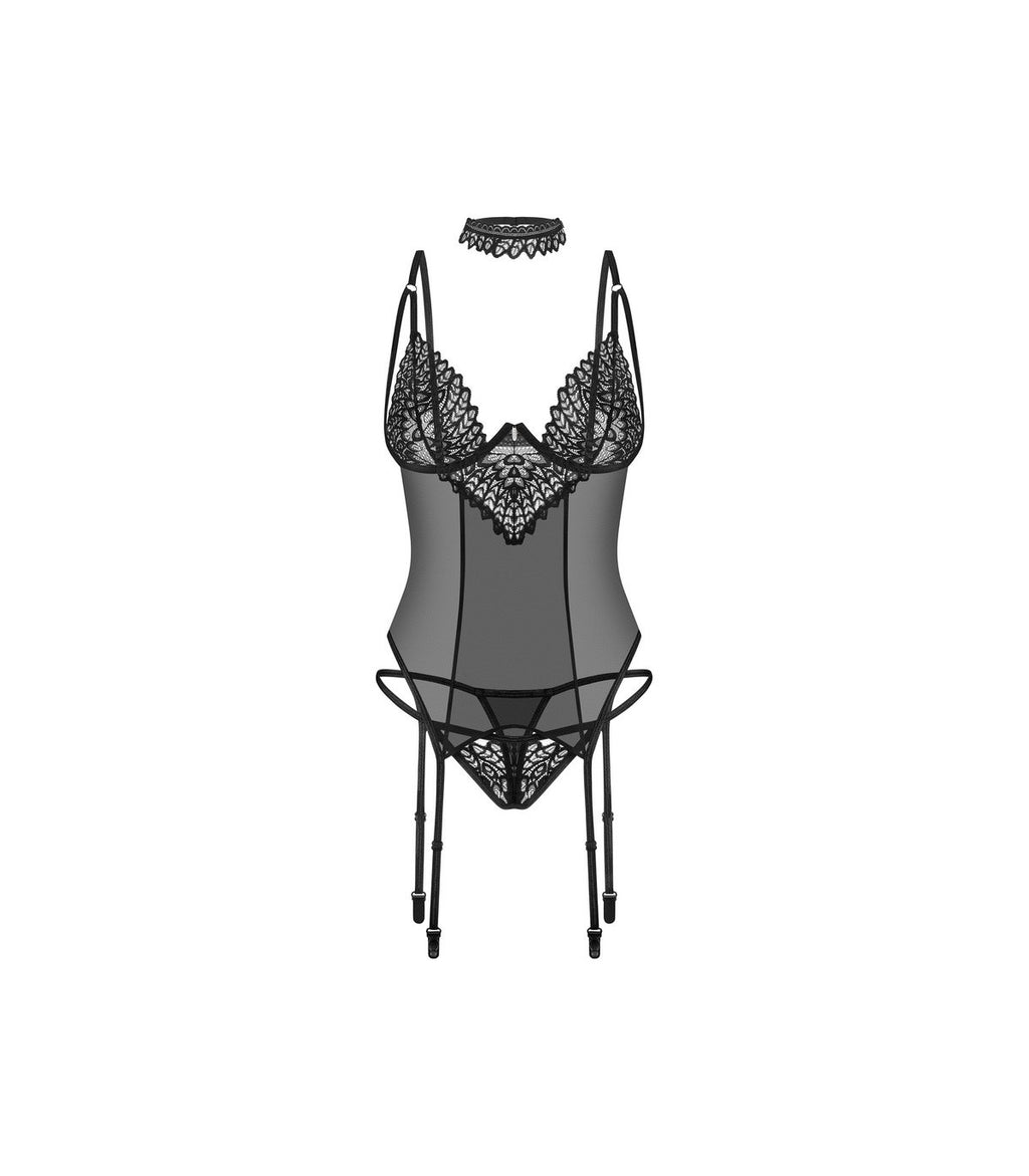 DONARELLA CORSET & THONG XS/S